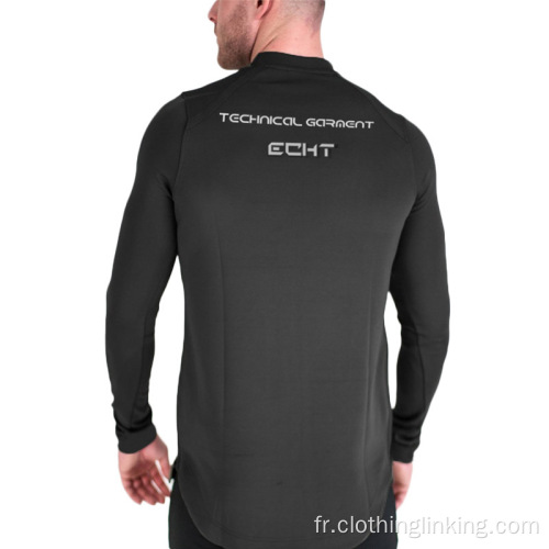 Tops loisirs bodybuilding t-shirts manches longues